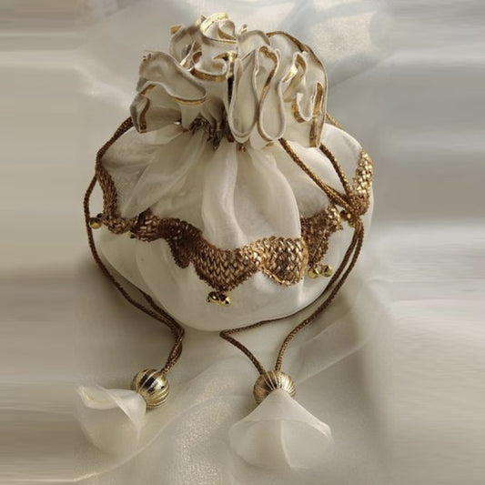 Ivory Bloom Potli